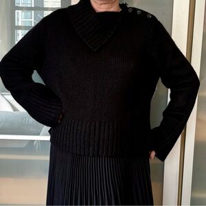 Jenni Kayne Black Jackie Cashmere Turtleneck